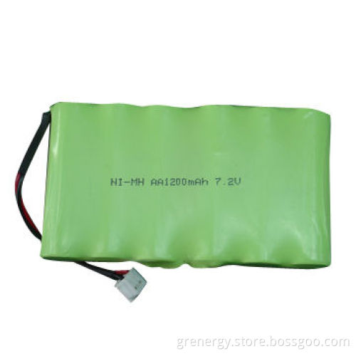 7.2V 1200mAh Nickel Metal Hydride Battery Pack, AA Size, for Cordless Phone, POS Equipment